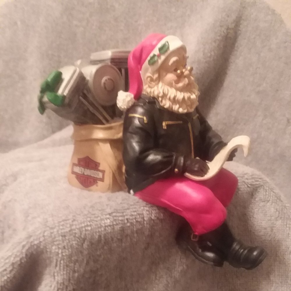 Harley Davidson Santa Stocking Holder